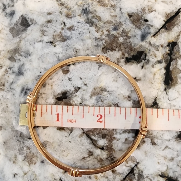 TORY BURCH MILLER STUD HINGE BRACELET, ROSE GOLD 5MM - Picture 2 of 3